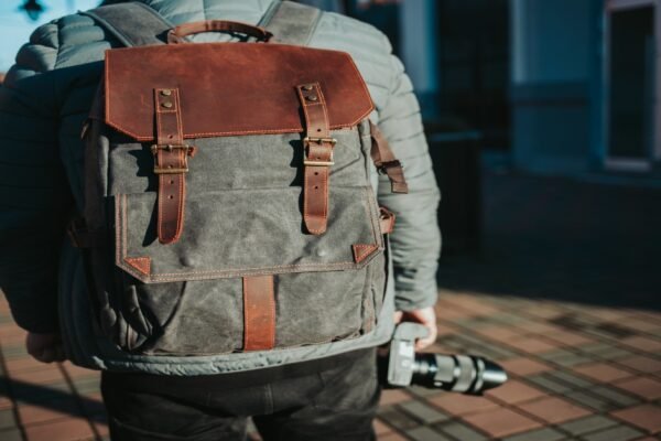 leather backpack